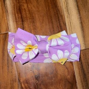 Little Sleepies Bamboo Purple Flower Power Lux Bow